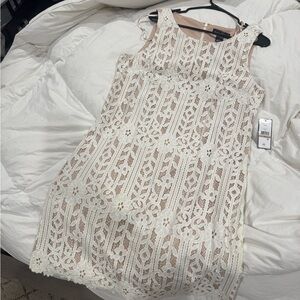 Jessica Howard White Floral Lace Dress – Size 12 – NWT